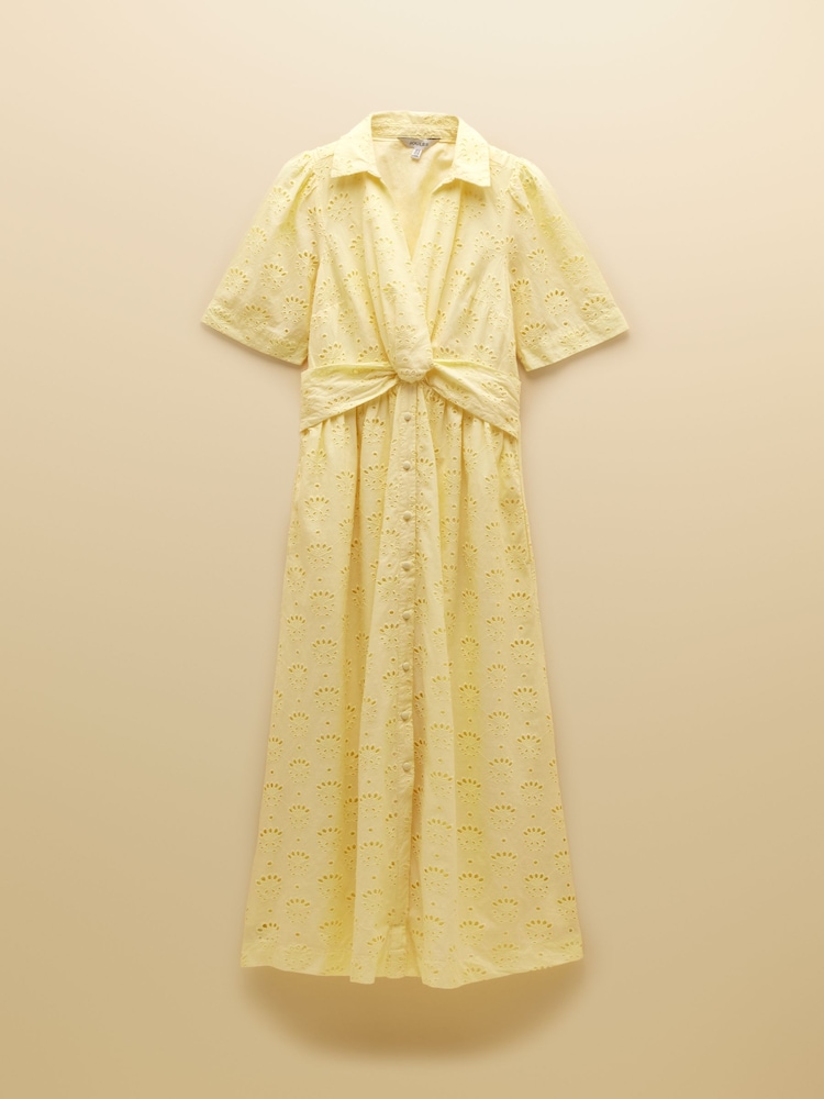 Bordado blanco - Joules Marina Midi Linen Blend Dress - Imagen 7 de 7