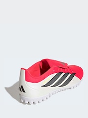 adidas Red Predator Club Fold-Over Tongue Turf Football Trainers - Image 4 of 9