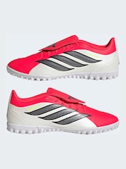 adidas Red Predator Club Fold-Over Tongue Turf Football Trainers - Image 5 of 9