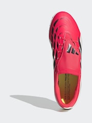adidas Red Predator Club Fold-Over Tongue Turf Football Trainers - Image 7 of 9