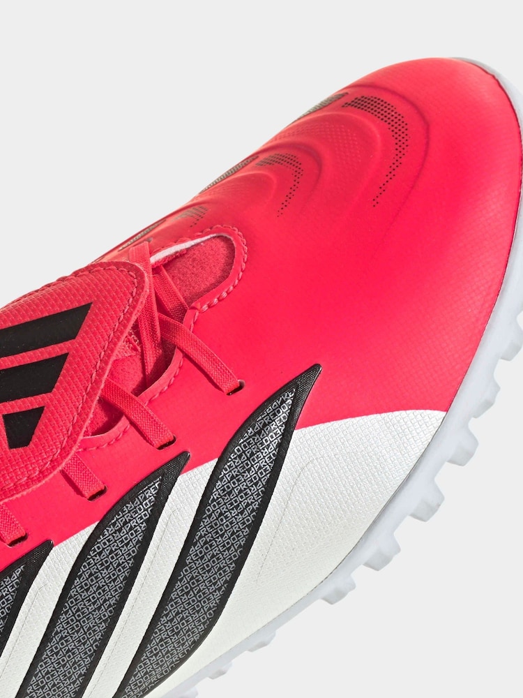 adidas Red Predator Club Fold-Over Tongue Turf Football Trainers - Image 9 of 9