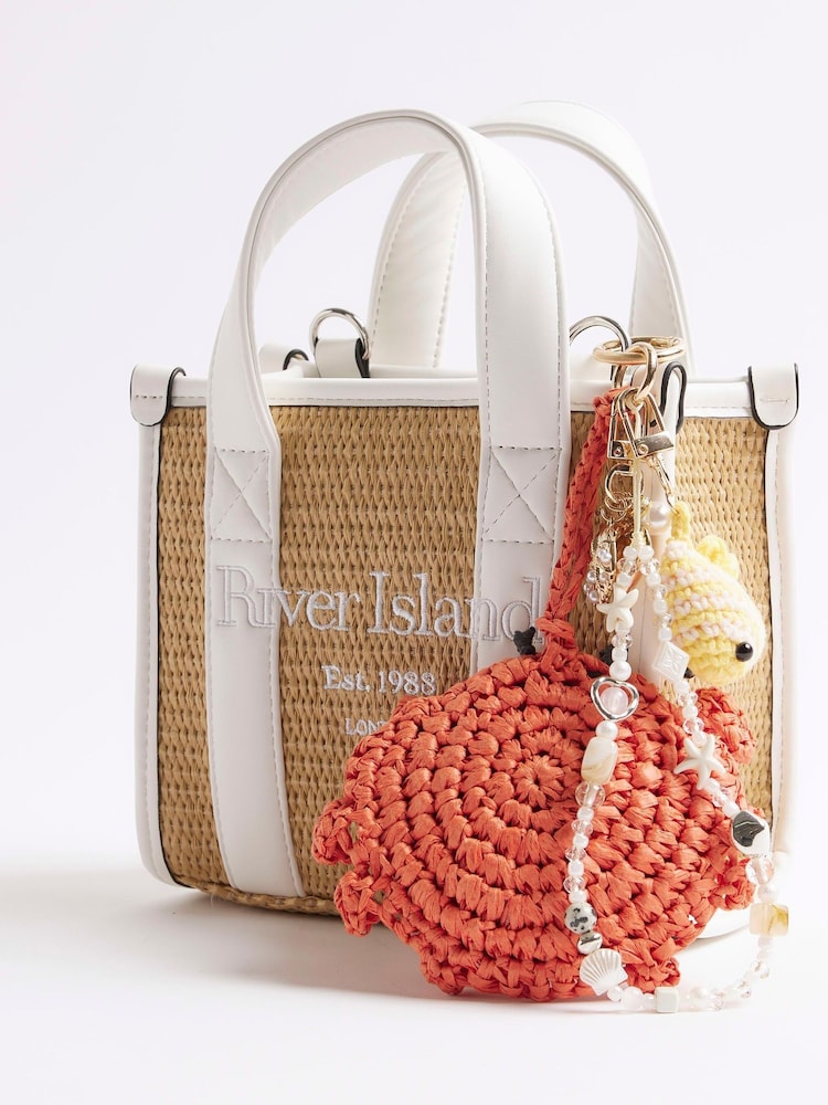 River Island Orange Under the Sea Charm Bag - Image 1 of 3