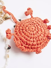 River Island Orange Under the Sea Charm Bag - Image 3 of 3
