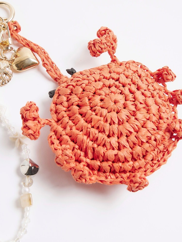 River Island Orange Under the Sea Charm Bag - Image 3 of 3