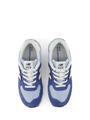 New Balance Blue Youth 574 Trainers - Image 10 of 10
