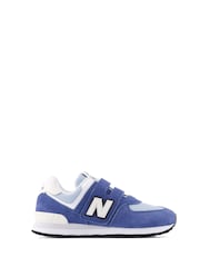 New Balance Blue 574 Trainers - Image 1 of 9