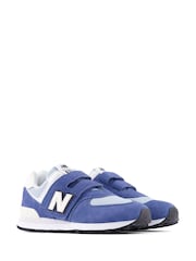 New Balance Blue 574 Trainers - Image 5 of 9
