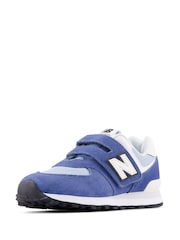 New Balance Blue 574 Trainers - Image 6 of 9