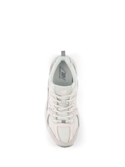 New Balance White/Pink Youth 530 Trainers - Image 3 of 3