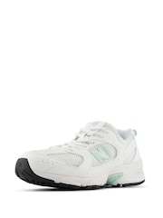 New Balance White/Green Youth 530 Trainers - Image 4 of 6