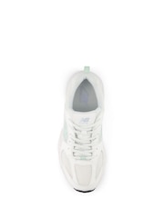 New Balance White/Green Youth 530 Trainers - Image 5 of 6