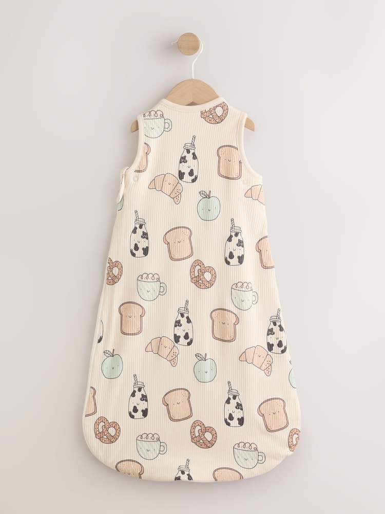 Neutral Milk Club Breakfast 1 Tog Sleeveless Baby Sleep Bag - Image 2 of 9