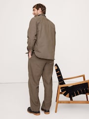 Banana Republic Brown Heavy Twill Overshirt - Image 2 of 5