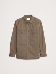 Banana Republic Brown Heavy Twill Overshirt - Image 4 of 5