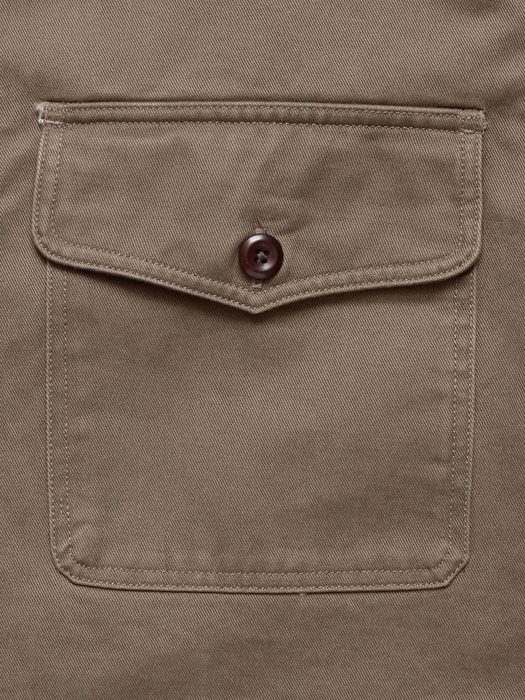 Banana Republic Brown Heavy Twill Overshirt - Image 5 of 5 Banana Republic Brown Heavy Twill Overshirt - Image 5 of 5