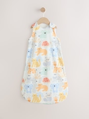 Neutral Safari Animals 1 Tog Sleeveless Baby Sleep Bag - Image 1 of 8