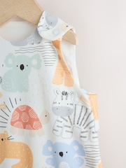 Neutral Safari Animals 1 Tog Sleeveless Baby Sleep Bag - Image 3 of 8