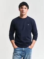Gant Logotipo del escudo Camiseta de manga larga - Imagen 1 de 5