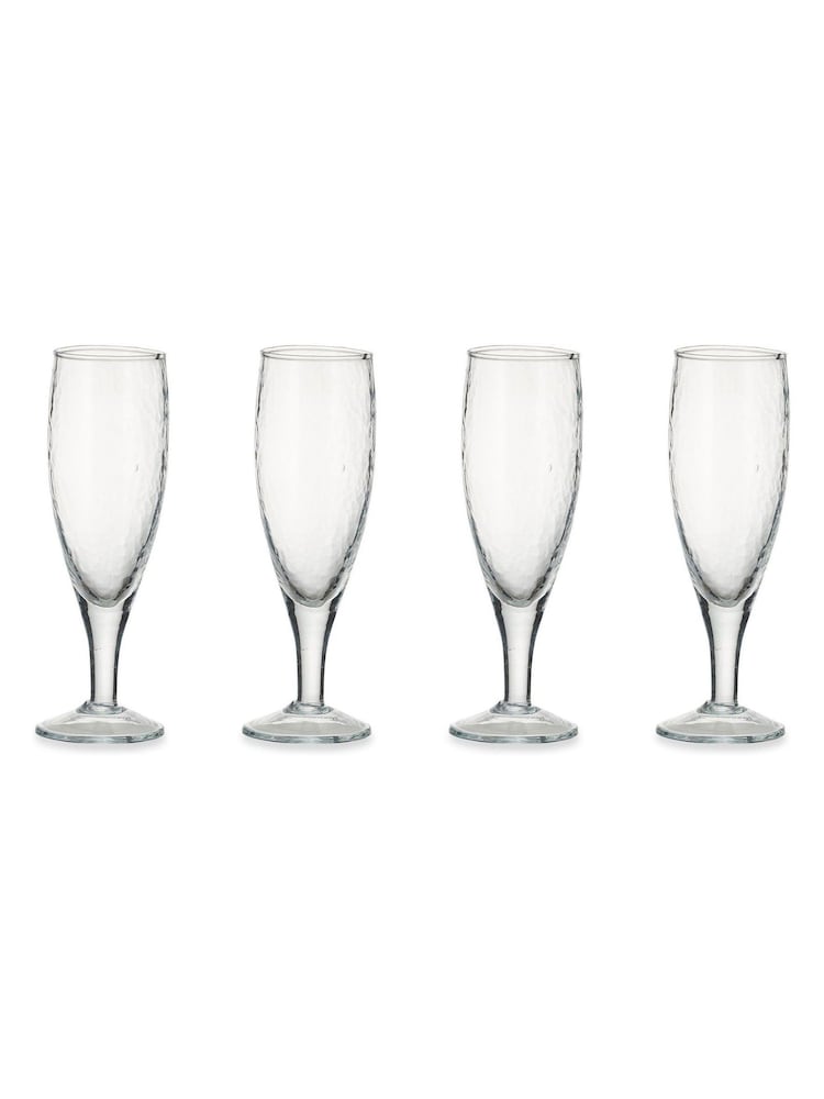 Nkuku Clear Yala Hammered Glass - Image 2 of 2 Nkuku Clear Yala Hammered Glass - Image 2 of 2