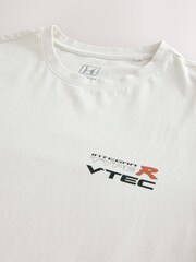 White Honda Integra Type R Hot Hatch Car Graphic T-Shirt - Image 4 of 4