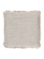 Nkuku Dark Green Natural Gili Linen Cushion 40 x 59cm Cover - Image 3 of 3