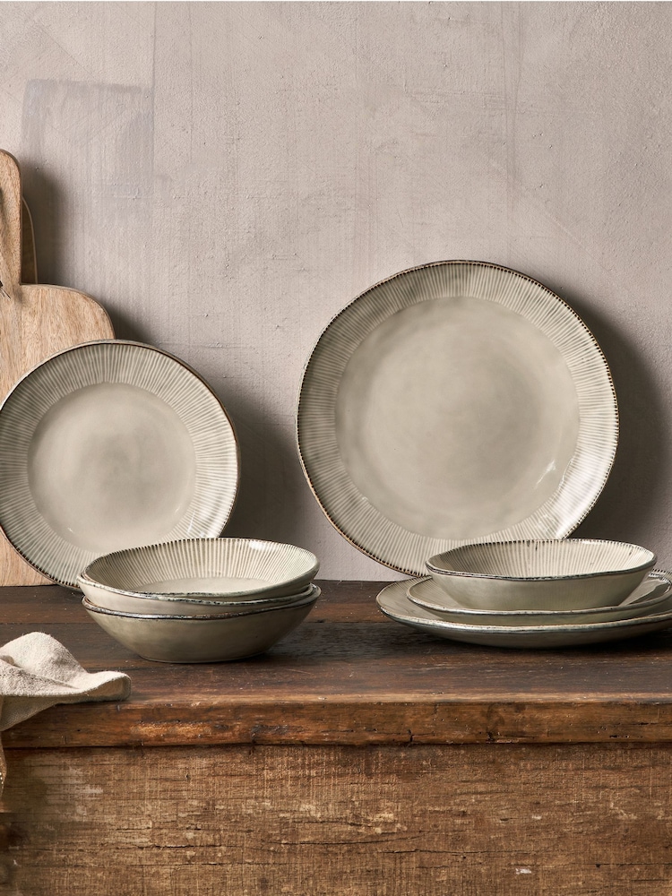 Nkuku Cream Malia Dinnerware Set - Image 1 of 5