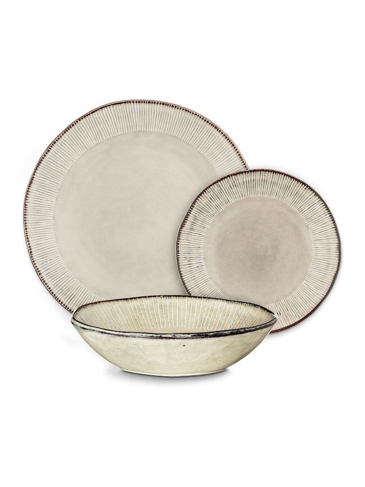 Nkuku Cream Malia Dinnerware Set - Image 5 of 5