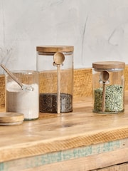 Nkuku Clear Kossi Storage Large Jar - Image 1 of 3
