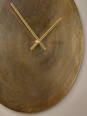 Nkuku Brass Okota Wall Hung Clock - Image 2 of 4
