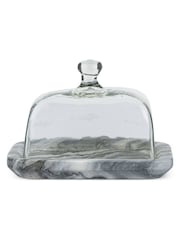 Nkuku Grey Kallso Marble Butter Dish - Image 4 of 4