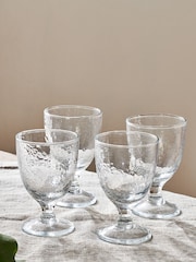 Nkuku Clear Yala Hammered Glass - Image 1 of 3