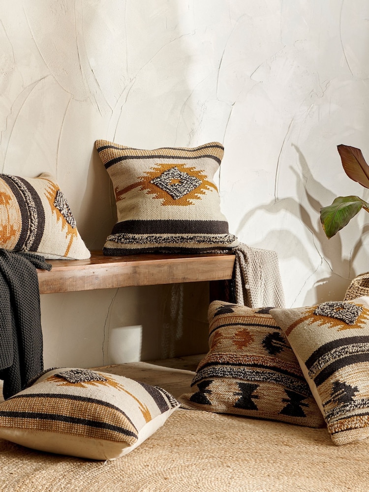 Nkuku Mustard Tussi Ami Cushion Cover - Image 2 of 3 Nkuku Mustard Tussi Ami Cushion Cover - Image 2 of 3