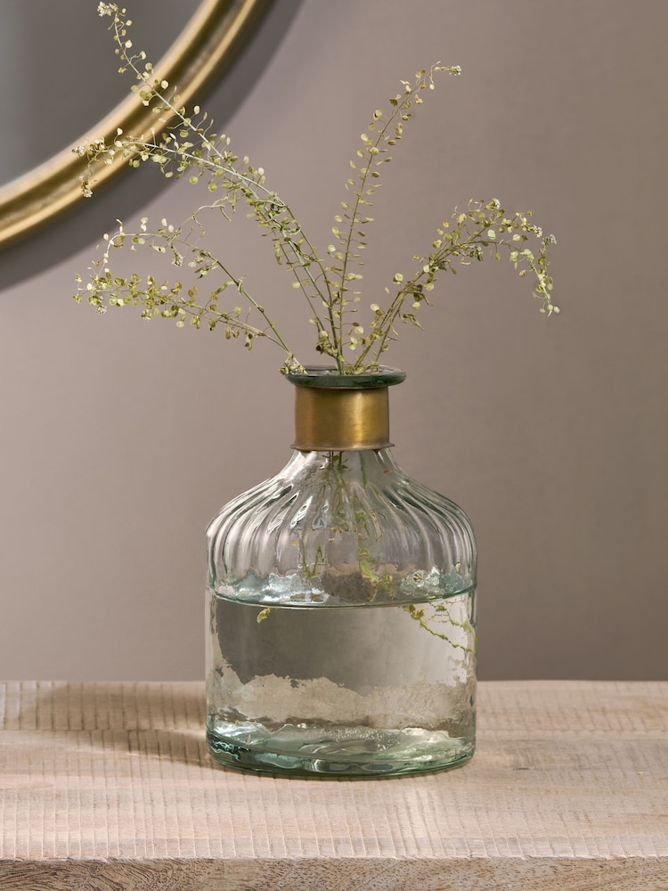 Nkuku Brass Chara Hammered Bottle - Image 2 of 5