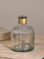 Nkuku Brass Chara Hammered Bottle - Image 4 of 5