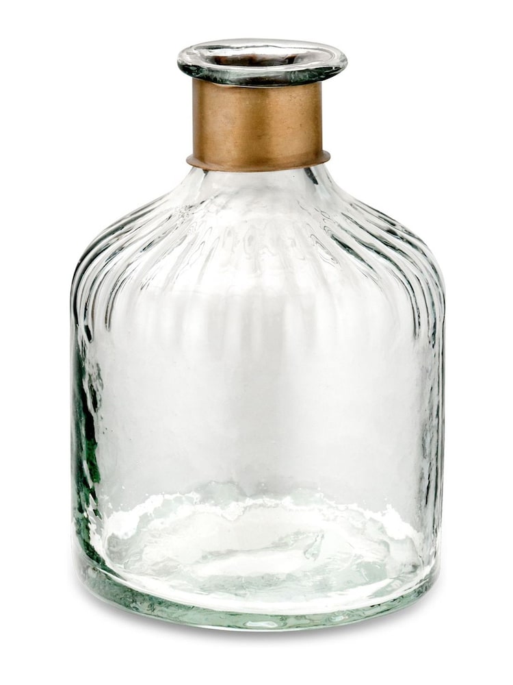Nkuku Brass Chara Hammered Bottle - Image 5 of 5