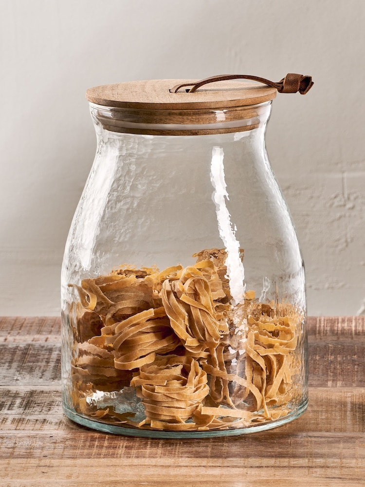 Nkuku Clear Shaan Storage Jar - Image 1 of 4 Nkuku Clear Shaan Storage Jar - Image 1 of 4
