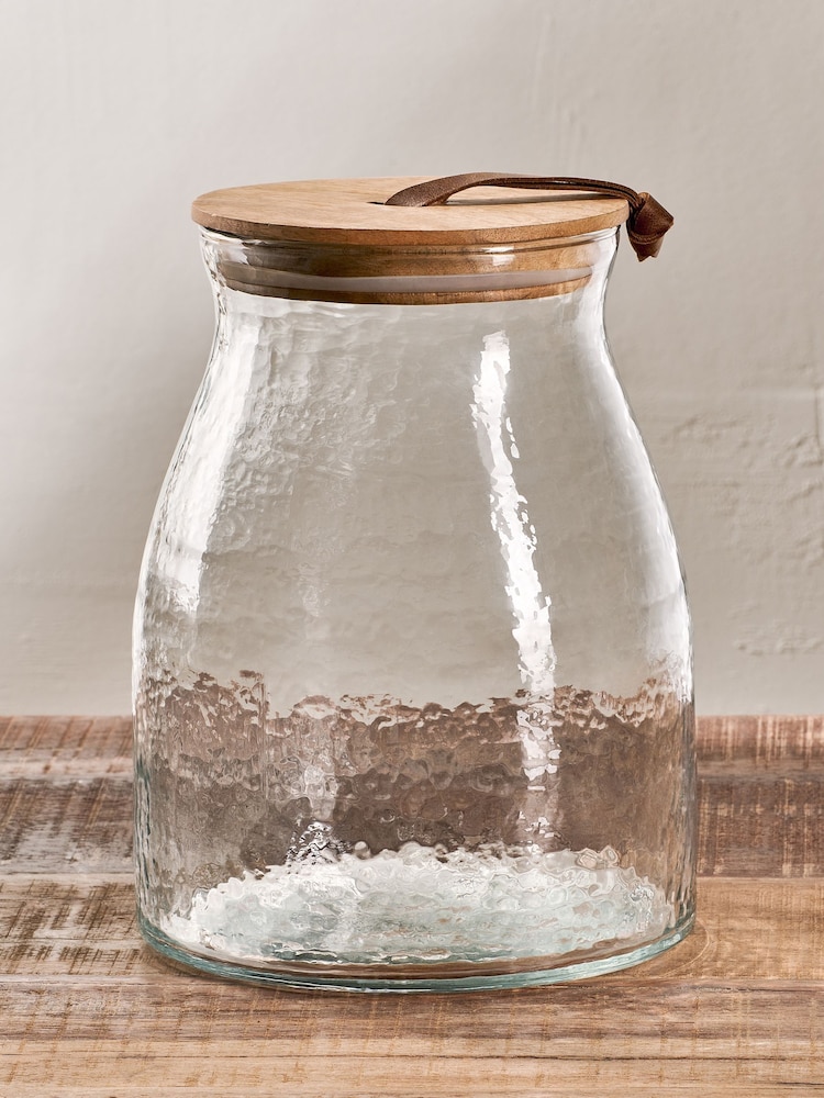 Nkuku Clear Shaan Storage Jar - Image 2 of 4 Nkuku Clear Shaan Storage Jar - Image 2 of 4