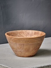 Nkuku Natural Indus Wooden Bowl - Image 2 of 4