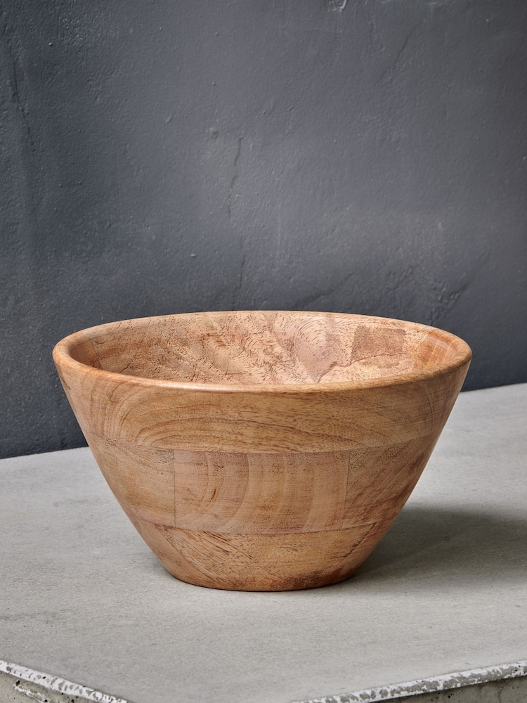 Nkuku Natural Indus Wooden Bowl - Image 2 of 4