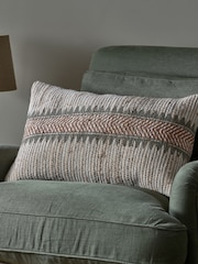 Nkuku Natural Zairya Jute and Cotton Cushion Cover - Image 1 of 4