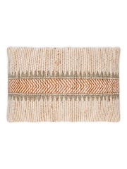 Nkuku Natural Zairya Jute and Cotton Cushion Cover - Image 4 of 4