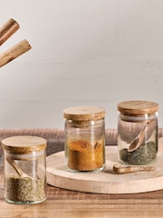 Nkuku Clear Izaan Spice Jar - Image 1 of 4