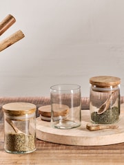 Nkuku Clear Izaan Spice Jar - Image 2 of 4