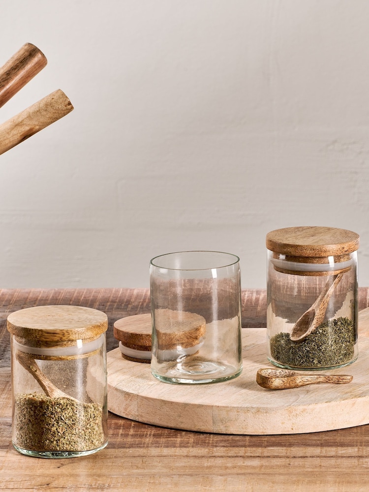 Nkuku Clear Izaan Spice Jar - Image 2 of 4 Nkuku Clear Izaan Spice Jar - Image 2 of 4