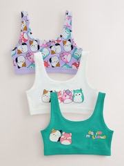 Green/Purple Squishmallow Crop Tops 3 Pack (5-16yrs) - Image 1 of 7