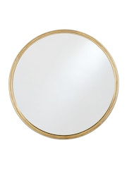 Nkuku Brass Almora Round Large Mirror - Image 2 of 2