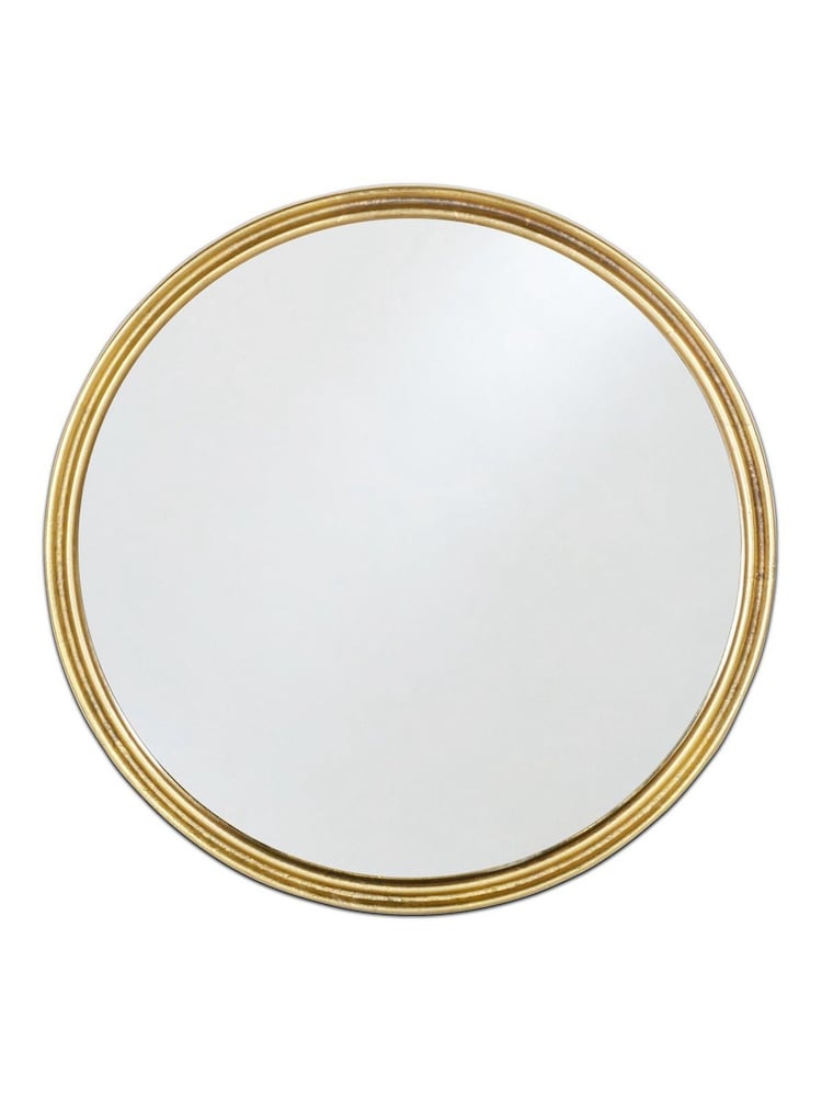 Nkuku Brass Almora Round Small Mirror - Image 2 of 2 Nkuku Brass Almora Round Small Mirror - Image 2 of 2