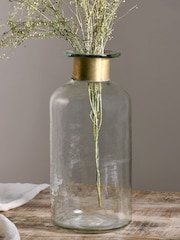 Nkuku Clear Chara Hammered Large Bottle - Image 4 of 5