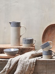 Nkuku Blue Drop Jug - Image 2 of 3