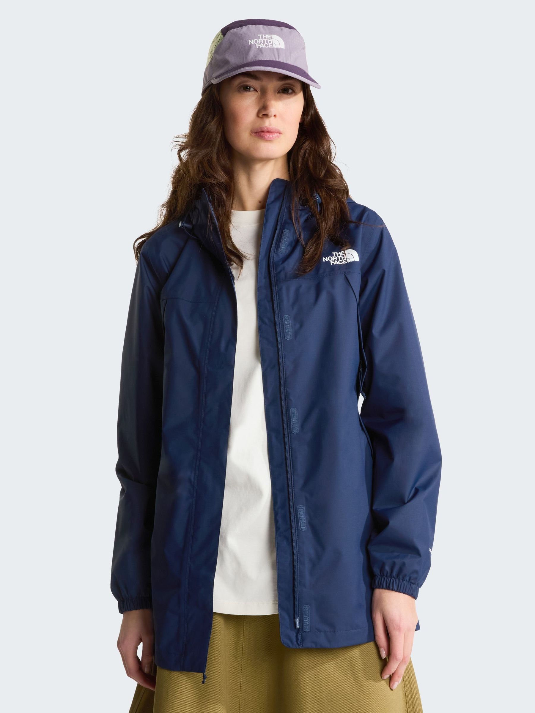 Buy The North Face Blue Antora Waterproof Parka Rain Coat from